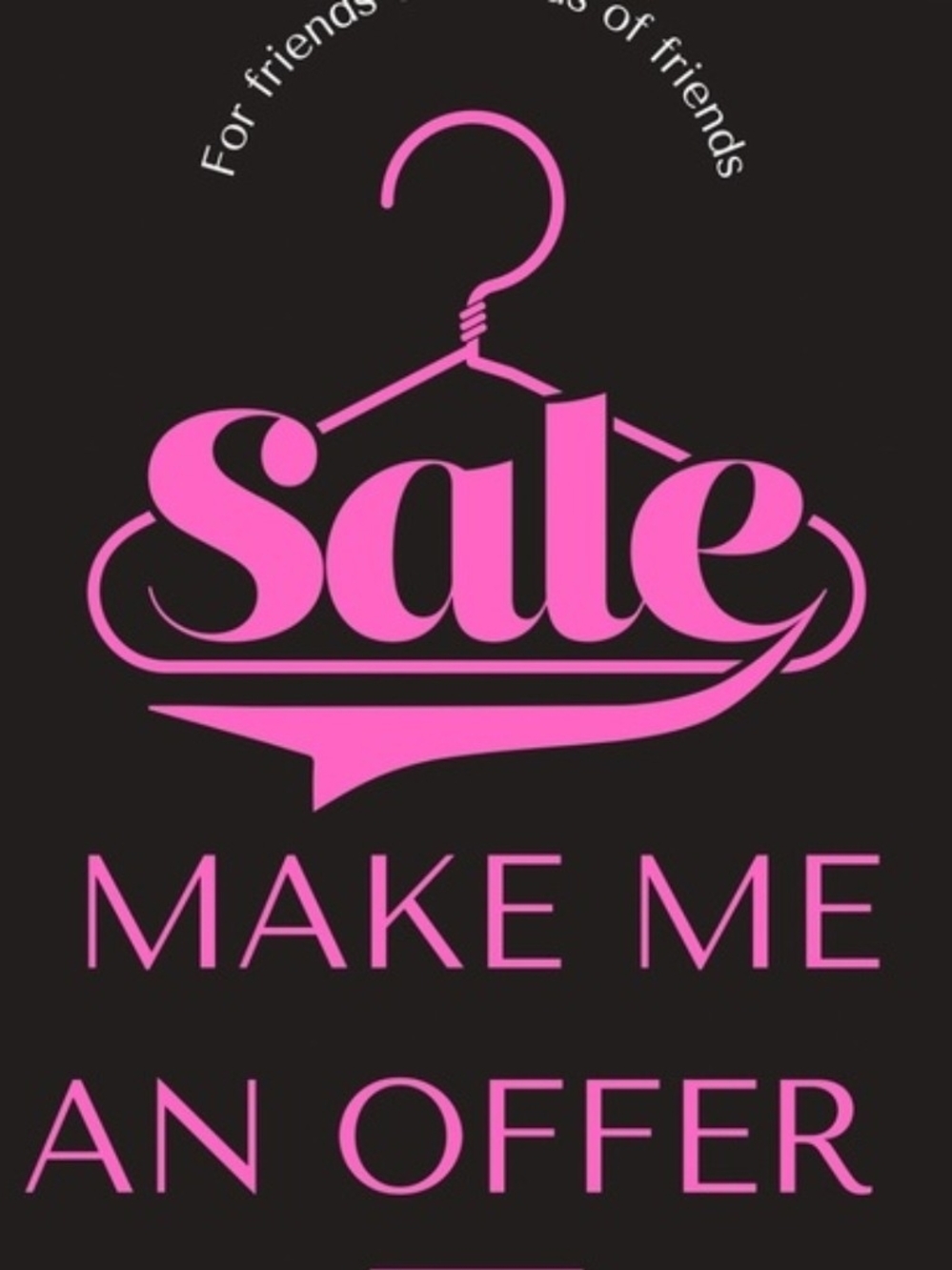 Sale Make Me An Offer Pink Wall Art Print